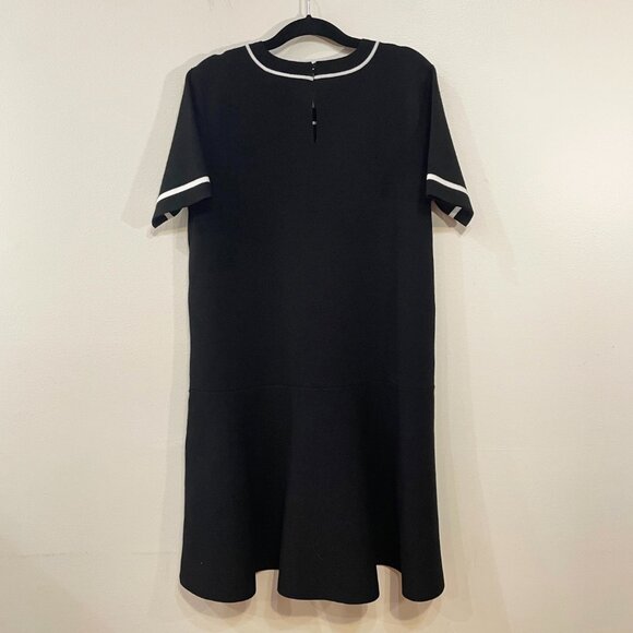 New English Factory Contrast Mini Sweater Dress Black White XS $120 - Picture 4 of 7